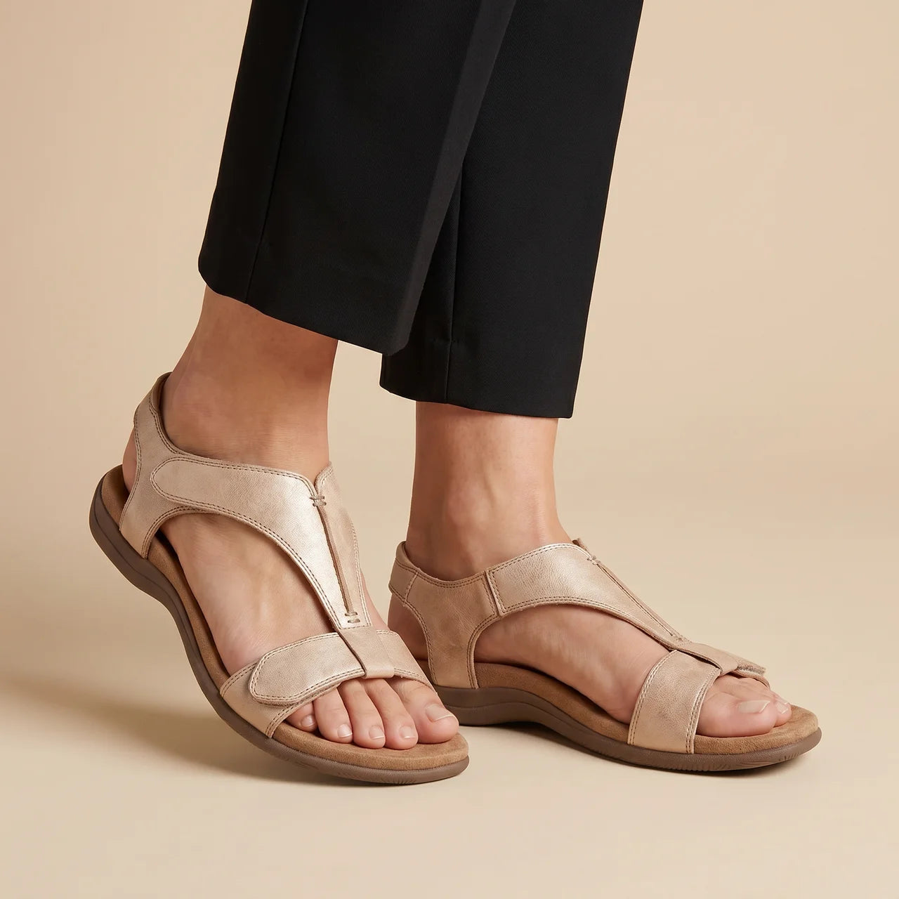 Noémie | Sandales confort à fermeture ajustable
