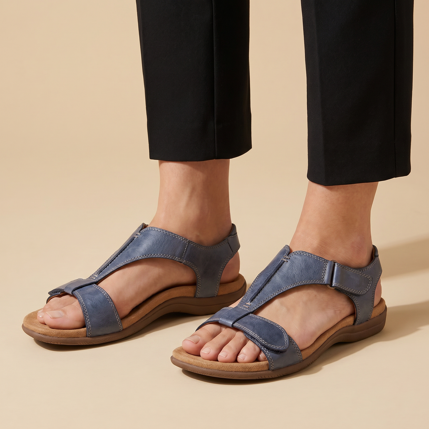 Noémie | Sandales confort à fermeture ajustable
