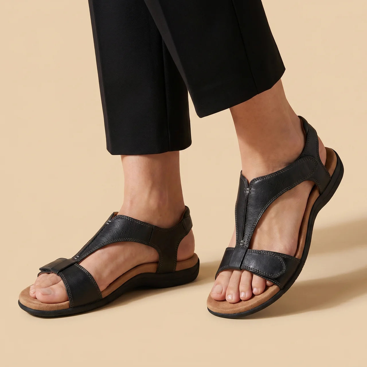 Noémie | Sandales confort à fermeture ajustable