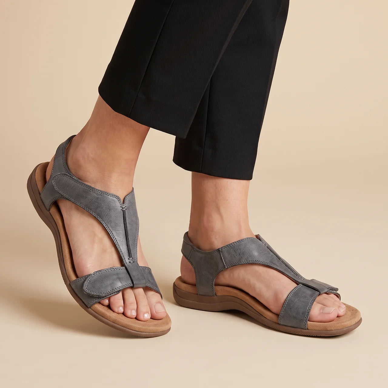 Noémie | Sandales confort à fermeture ajustable